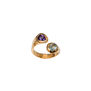 Amethyst and topaz ring by Mirabelle